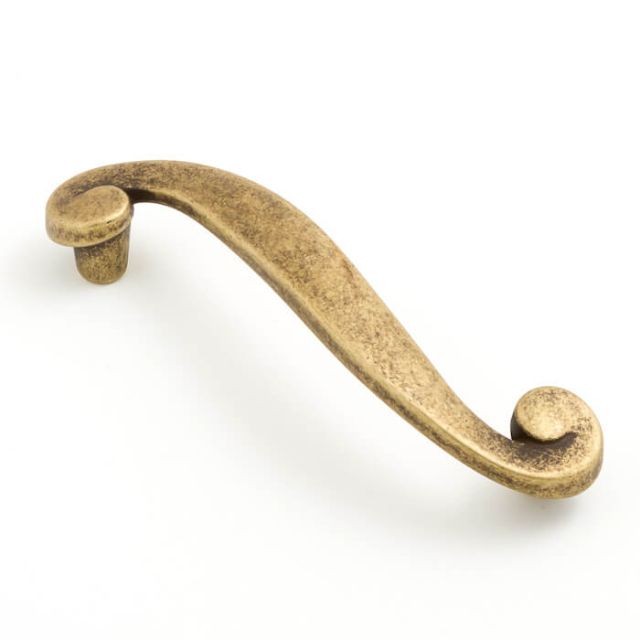 Castella Plume 96mm Handle Antique Brass