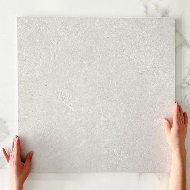 Casuarina White Honed Porcelain Tile 600x600mm