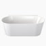 Clark Acrylic Round Back To Wall Freestanding Oval Bath 1600mm without Overflow - The Blue Space
