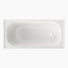 Clark Round Four Tile Rectangle Flange Inset Shower Bath without Overflow 1525mm - The Blue Space