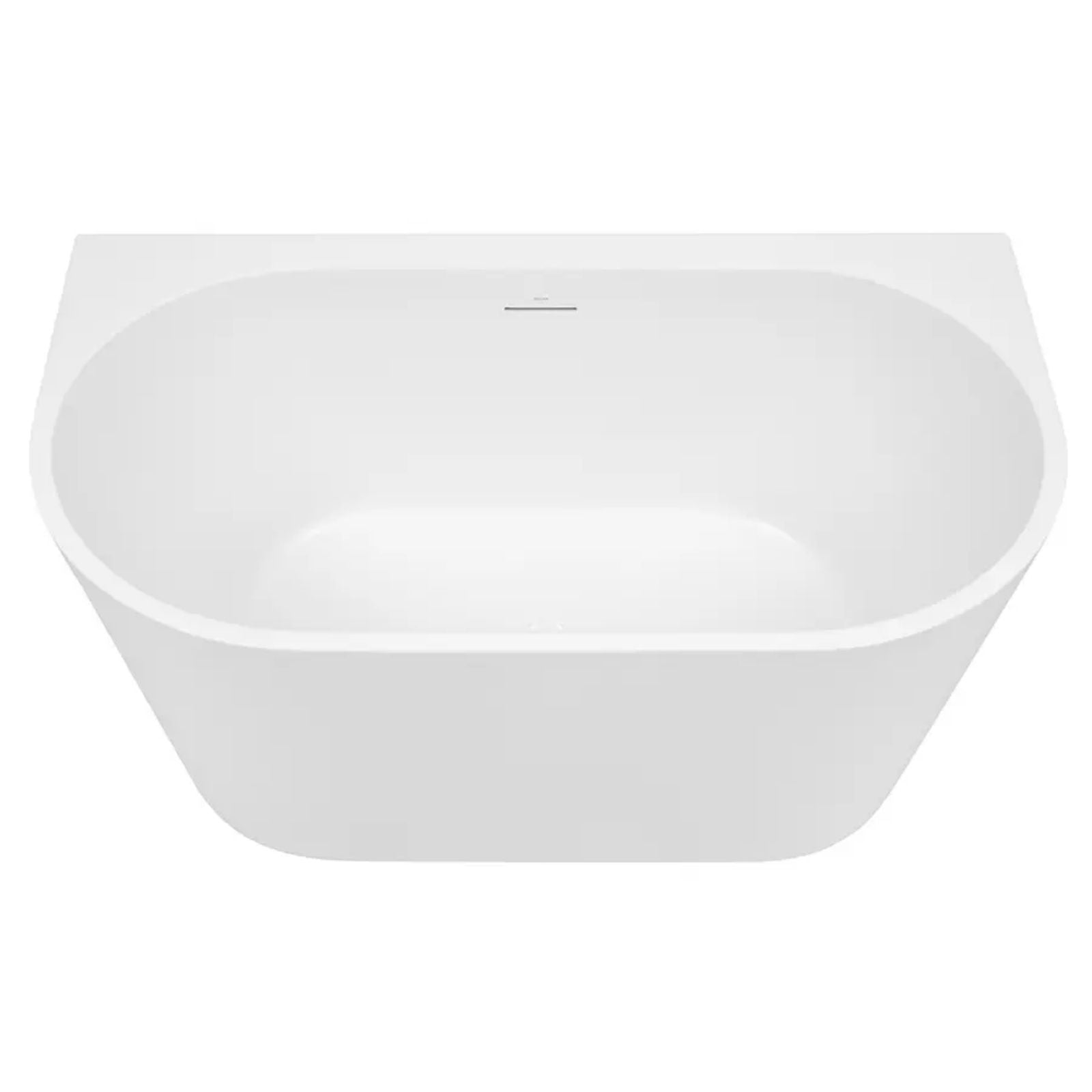 Top 2 Decina Alegra 1400 Back-To-Wall Freestanding Bath with Integrated Overflow AG1400WIO - The Blue Space