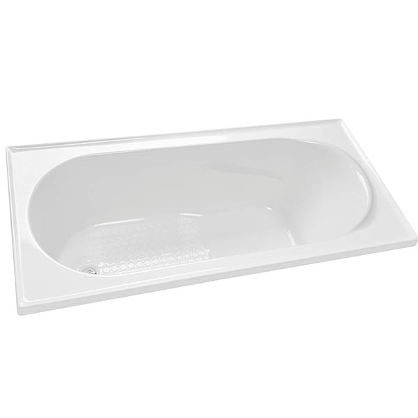 Decina Bambino Inset Shower Bath White - The Blue Space