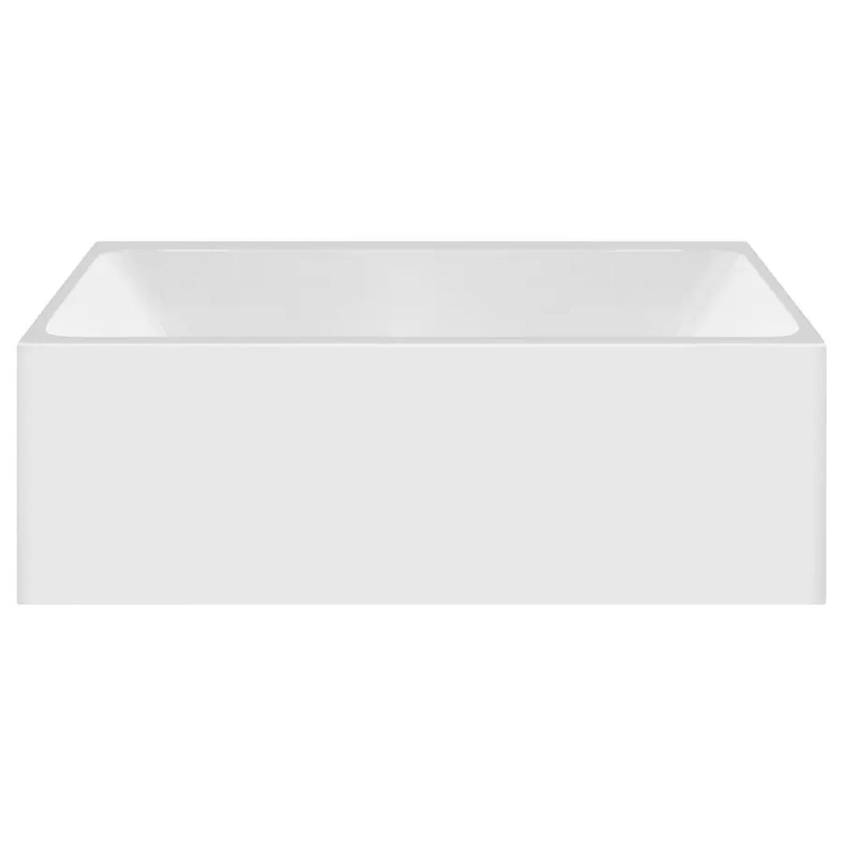 Front Decina Bianco Back-to-Wall / Corner Freestanding Bath 1500mm BI1500W - The Blue Space