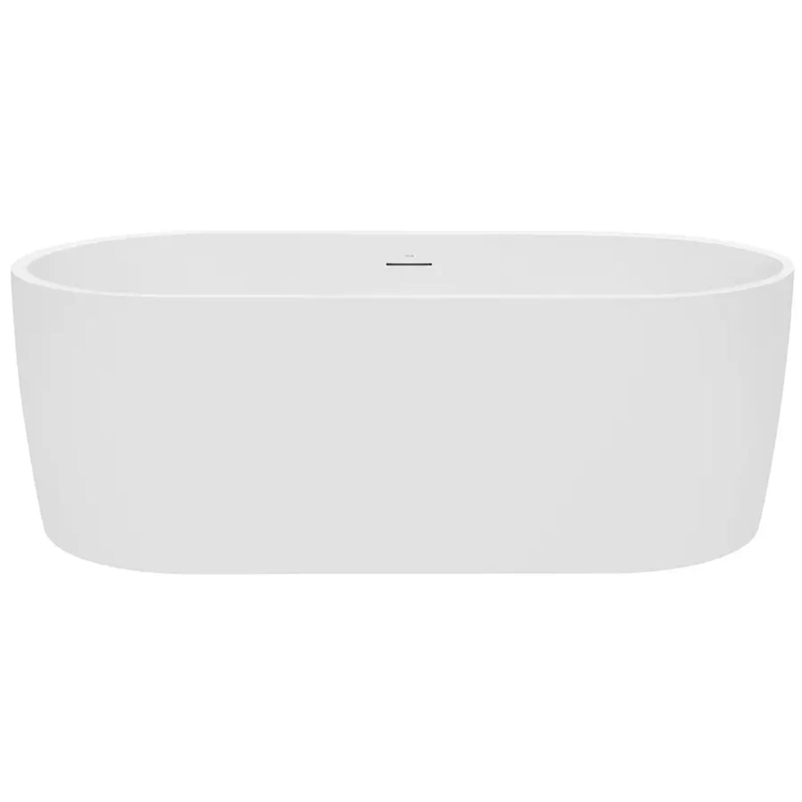 Front Decina Elisi 1700 Freestanding Bath with Integrated Overflow EI1700WIO - The Blue Space