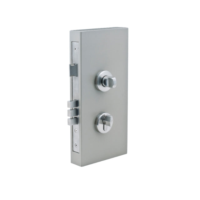 Zanda Double Turn Lock Kits Round Plate Brushed Nickel