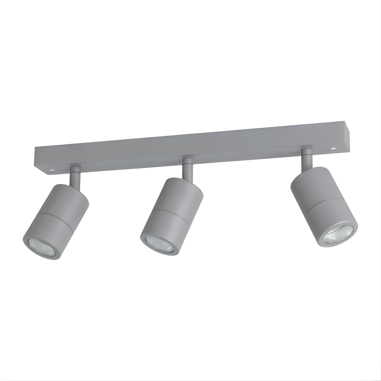 Eglo Fremantle 3 Light Adjustable Outdoor Ceiling Light Silver Grey 206162 - The Blue Space