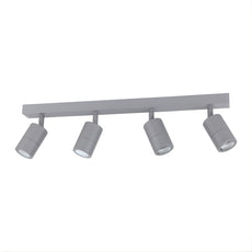 Eglo Fremantle 4 Light Adjustable Outdoor Ceiling Light Silver Grey 206166 - The Blue Space