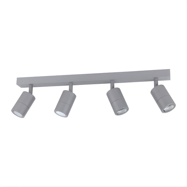Eglo Fremantle 4 Light Adjustable Outdoor Ceiling Light Silver Grey 206166 - The Blue Space