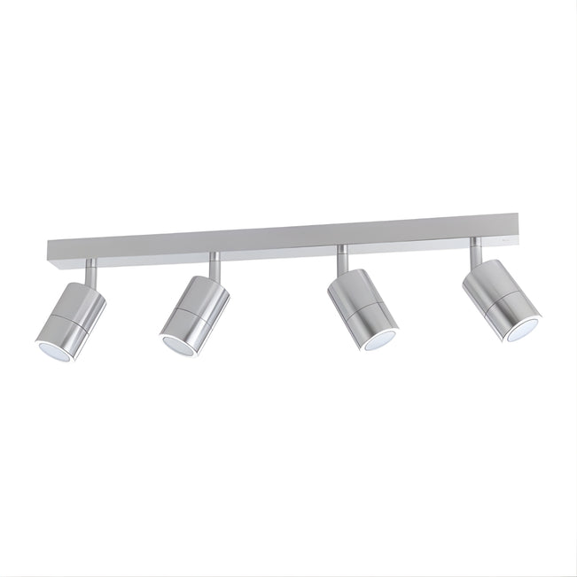 Eglo Fremantle 4 Light Adjustable Outdoor Ceiling Light Silver Titanium 206163 - The Blue Space