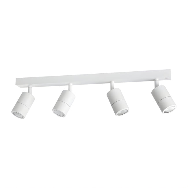 Eglo Fremantle 4 Light Adjustable Outdoor Ceiling Light White 206165 - The Blue Space