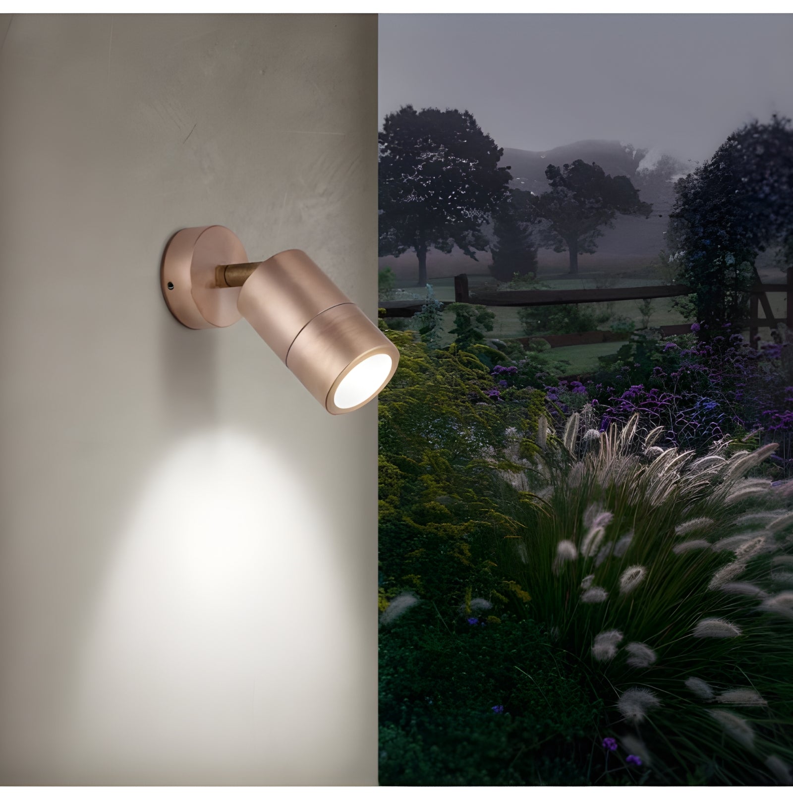 Lifestyle Eglo Fremantle Adjustable Outdoor Wall Light Copper 206144 - The Blue Space