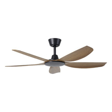 Eglo Miami 48 DC Ceiling Fan Black/Teak  20796307 - The Blue Space