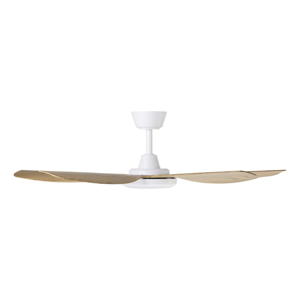 Eglo Miami 48 DC Ceiling Fan with LED Light White/Blackbutt