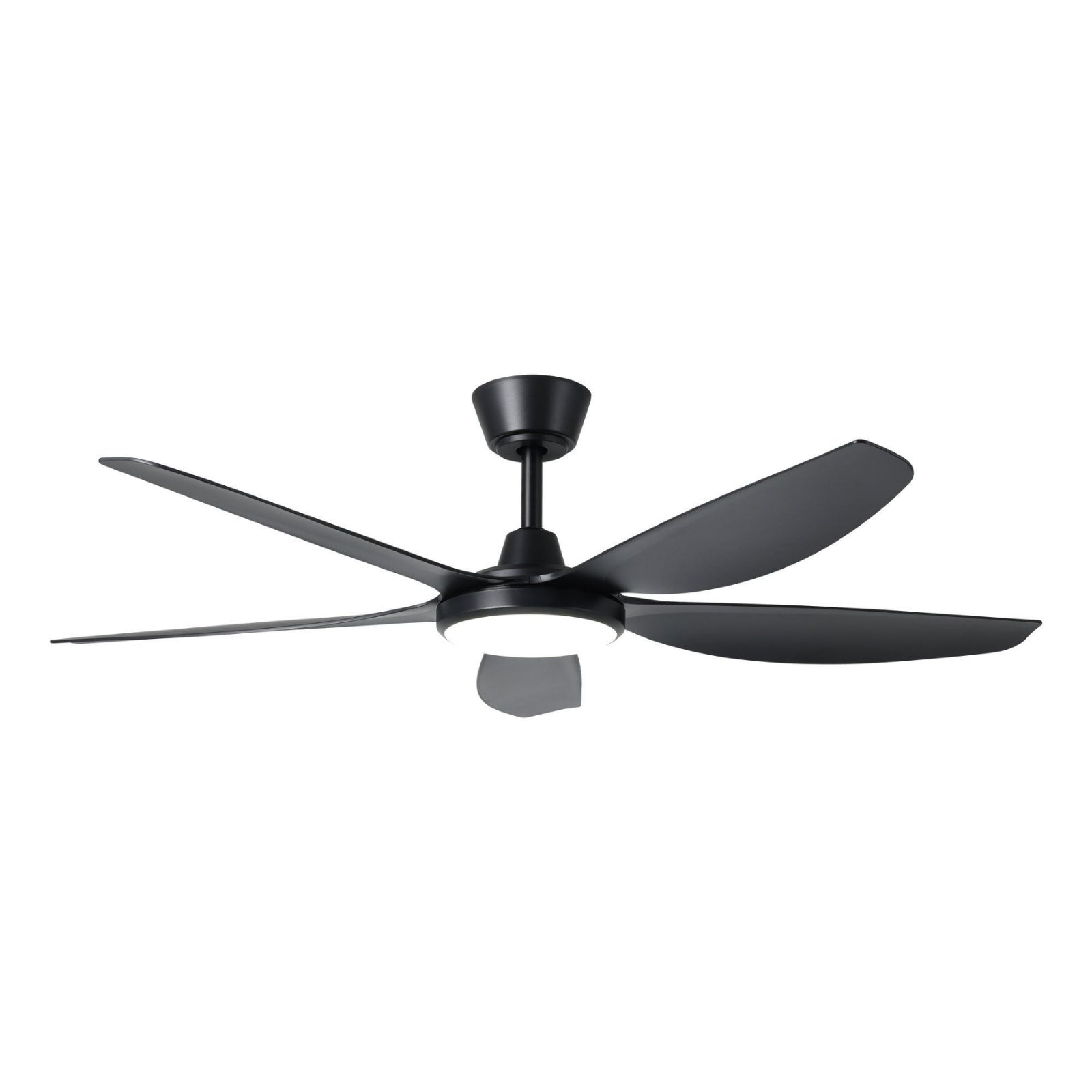 Light On Eglo Miami 52 DC Ceiling Fan with LED Light Black 20796702 - The Blue Space