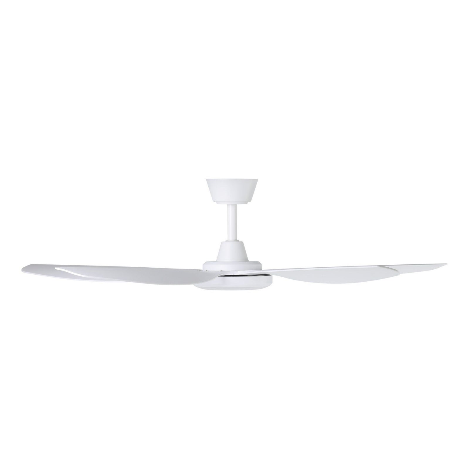 Side View Eglo Miami 52 DC Ceiling Fan with LED Light White    20796701 - The Blue Space