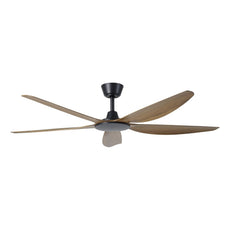 Eglo Miami 60 DC Ceiling Fan Black/Teak  20796507 - The Blue Space