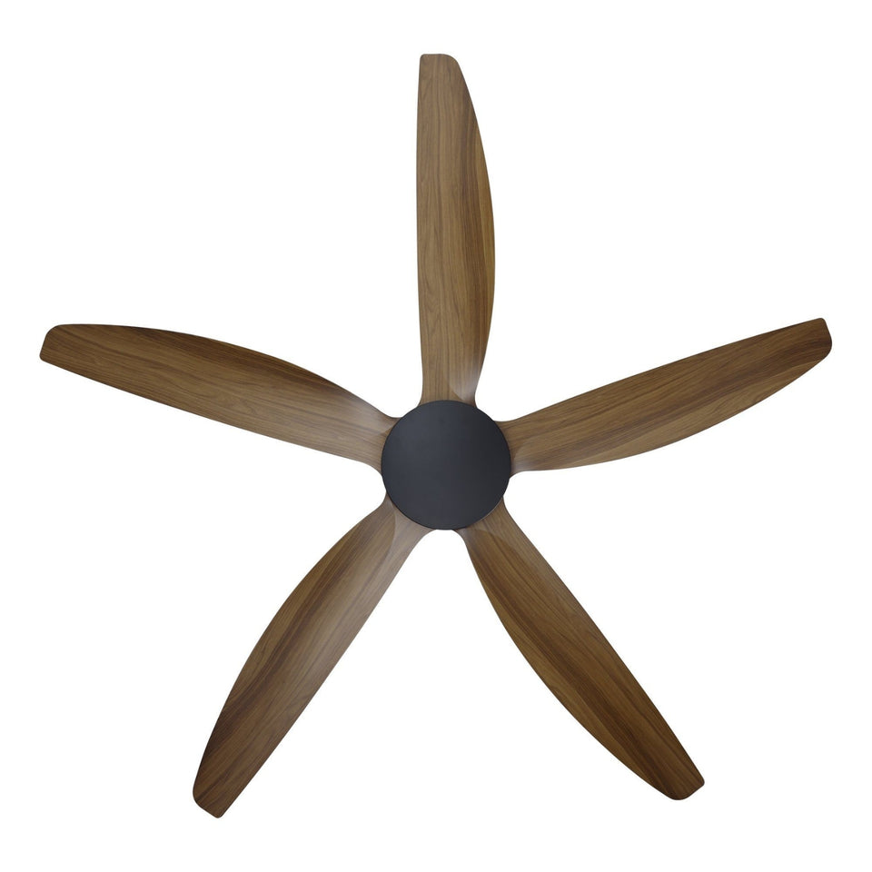 Eglo Miami 60 DC Ceiling Fan Black/Teak