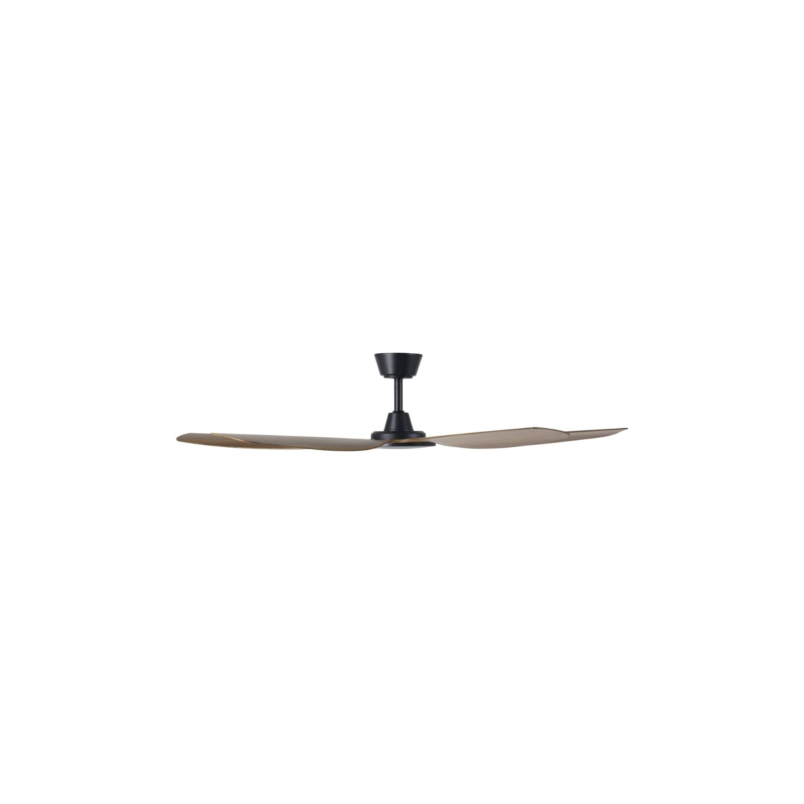Side View Eglo Miami 60 DC Ceiling Fan Black/Teak  20796507 - The Blue Space