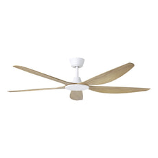 Eglo Miami 60 DC Ceiling Fan White /Blackbutt 20796516 - The Blue Space