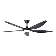 Light On Eglo Miami 60 DC Ceiling Fan with LED Light Black 20796802 - The Blue Space