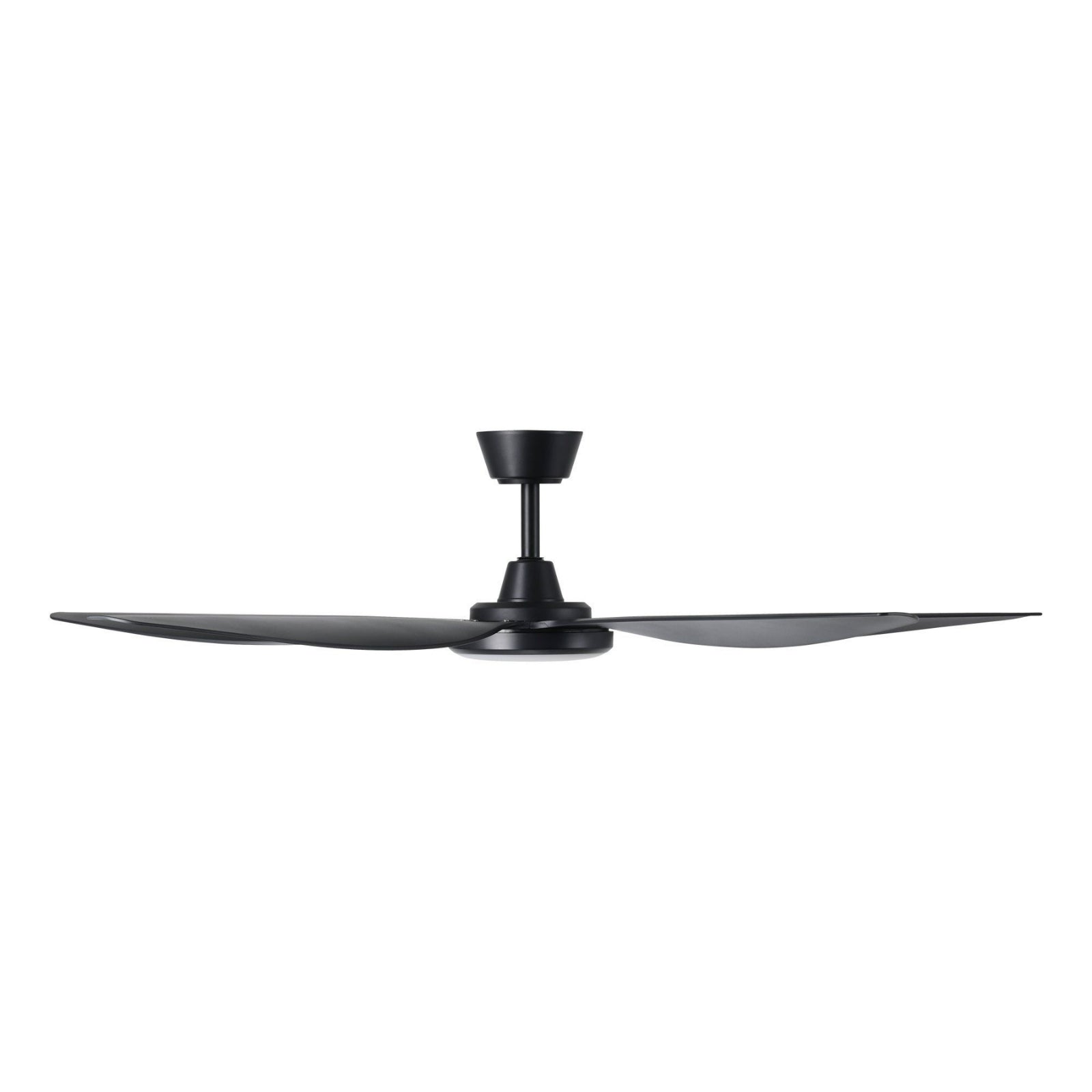 Side View Eglo Miami 60 DC Ceiling Fan with LED Light Black 20796802 - The Blue Space