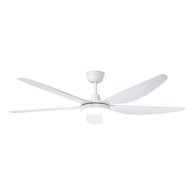 Light On Eglo Miami 60 DC Ceiling Fan with LED Light White    20796801 - The Blue Space