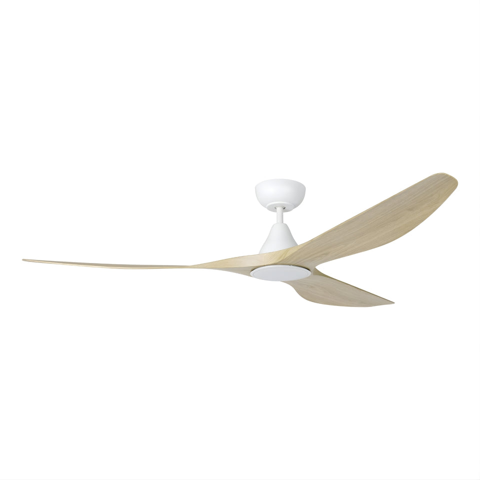 Eglo Surf 72 DC Ceiling Fan with LED Light Oak/White