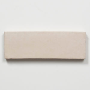 Evelyn Off-White Handmade Bejmat Satin Tile 100 x 50mm
