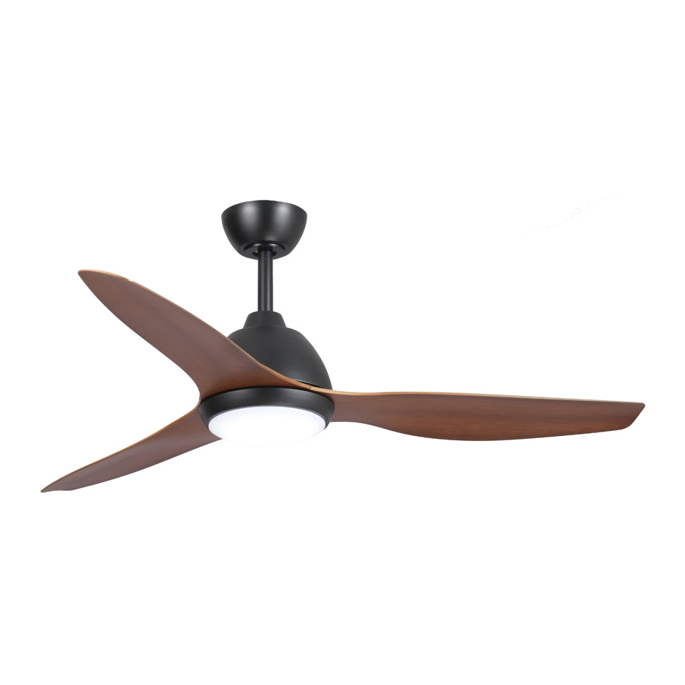 Fanco Breeze 52'' (132cm) AC Ceiling Fan with LED Light - Black and Koa