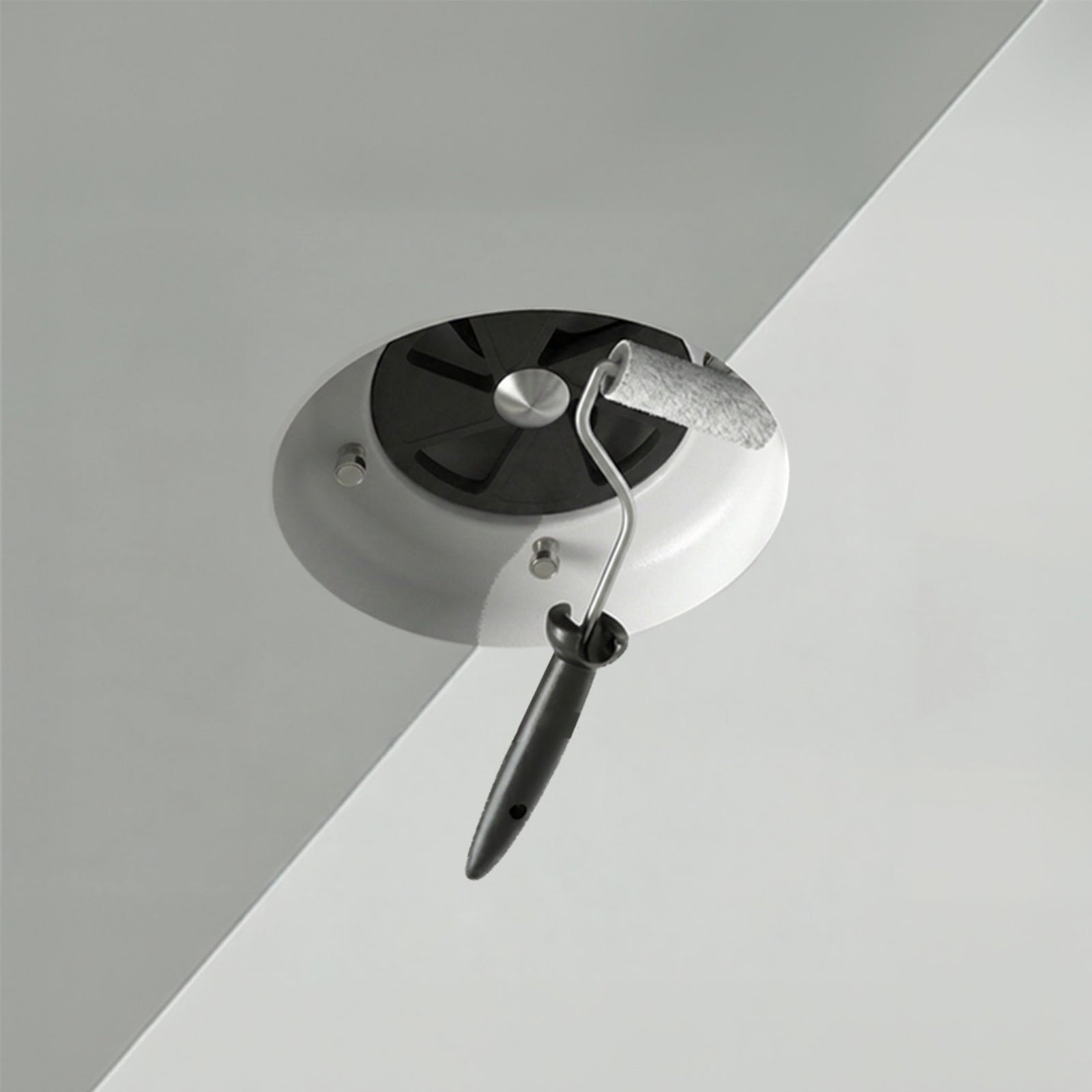 Painting Fanco Designer 150mm Round Bathroom Ventilation Kit White EKEVROTT150 - The Blue Space