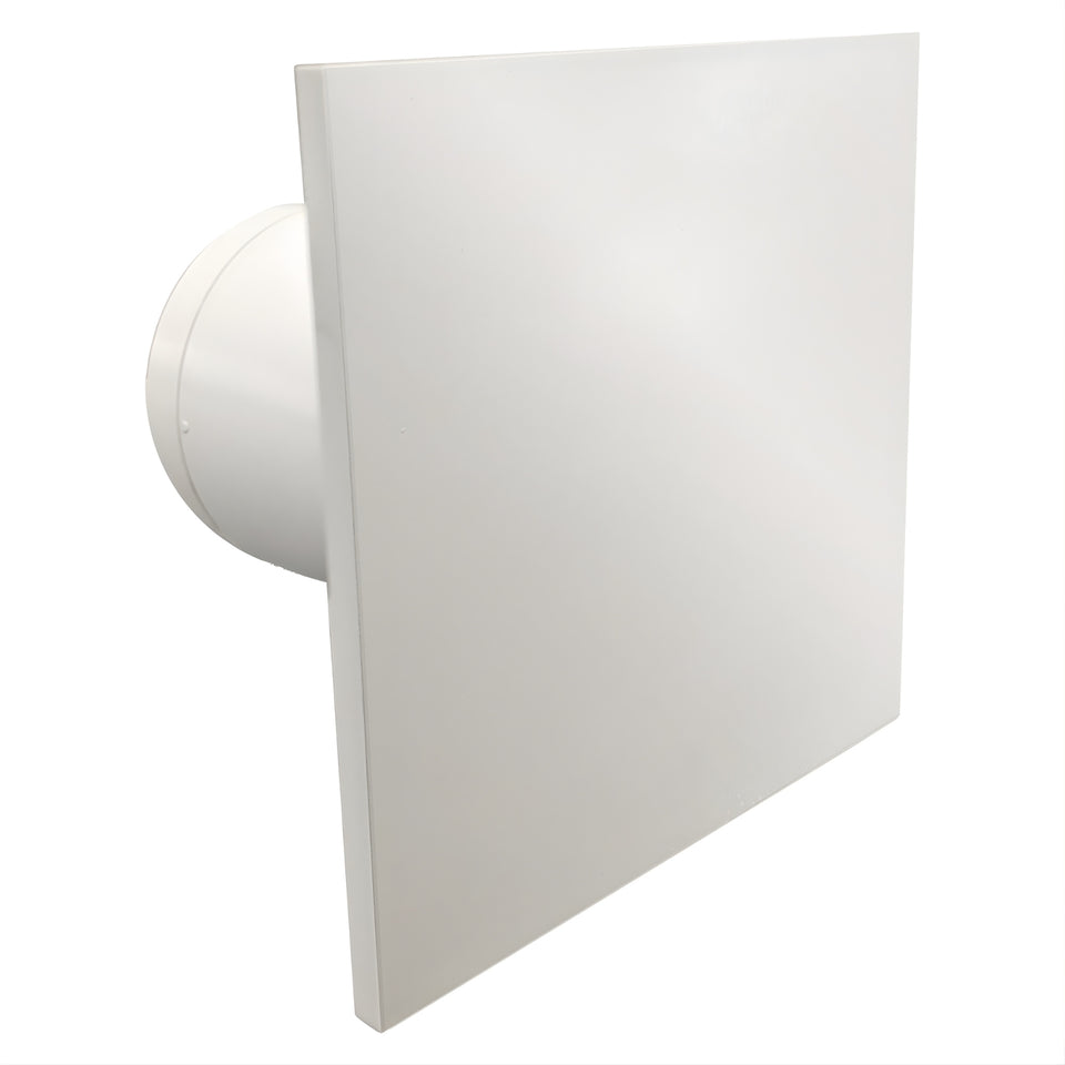 Fanco Dynamic Wall/Ceiling 100mm Duct Square Exhaust Fan Matte White