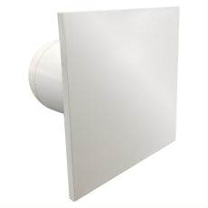 Fanco Dynamic 100mm Duct Square Exhaust Fan Matte White W-EMVUDY11-MWH - The Blue Space