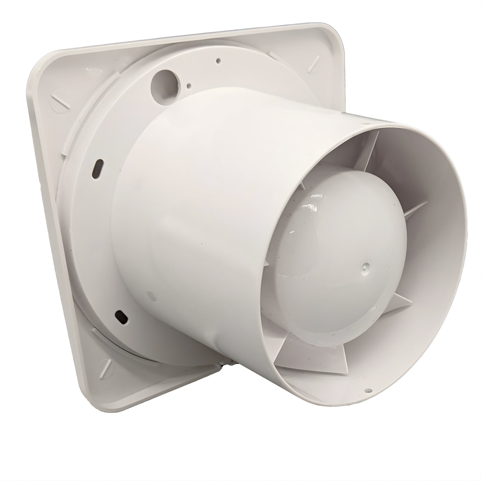 Back Fanco Dynamic 100mm Duct Square Exhaust Fan Matte White W-EMVUDY11-MWH - The Blue Space