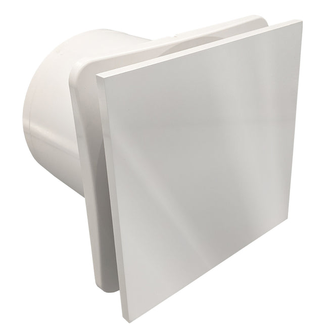 Fanco Dynamic 125mm Duct Square Exhaust Fan Gloss White W-EMVUDY12-GWH - The Blue Space