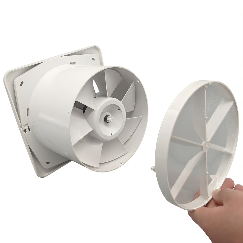 Fanco Dynamic Wall/Ceiling 125mm Duct Square Exhaust Fan Matte White