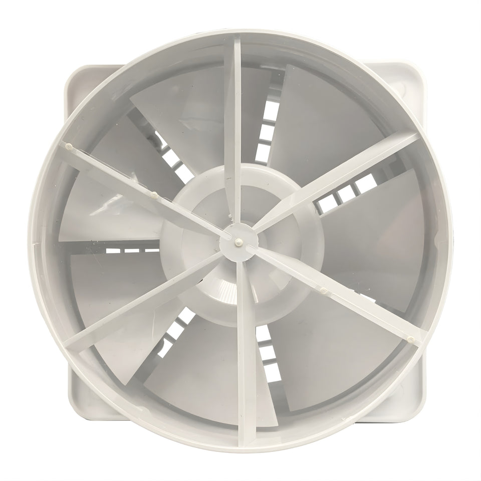 Fanco Dynamic Wall/Ceiling 125mm Duct Square Exhaust Fan Matte White