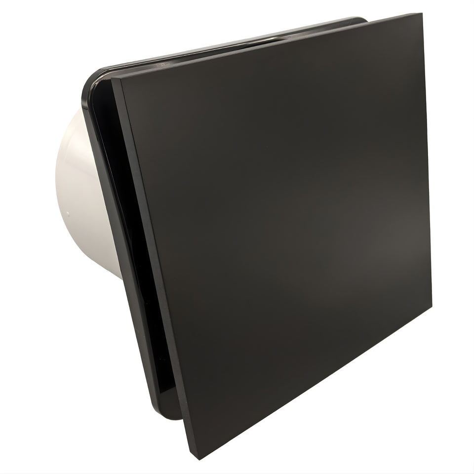Fanco Dynamic Wall/Ceiling 150mm Duct Square Exhaust Fan Matte Black