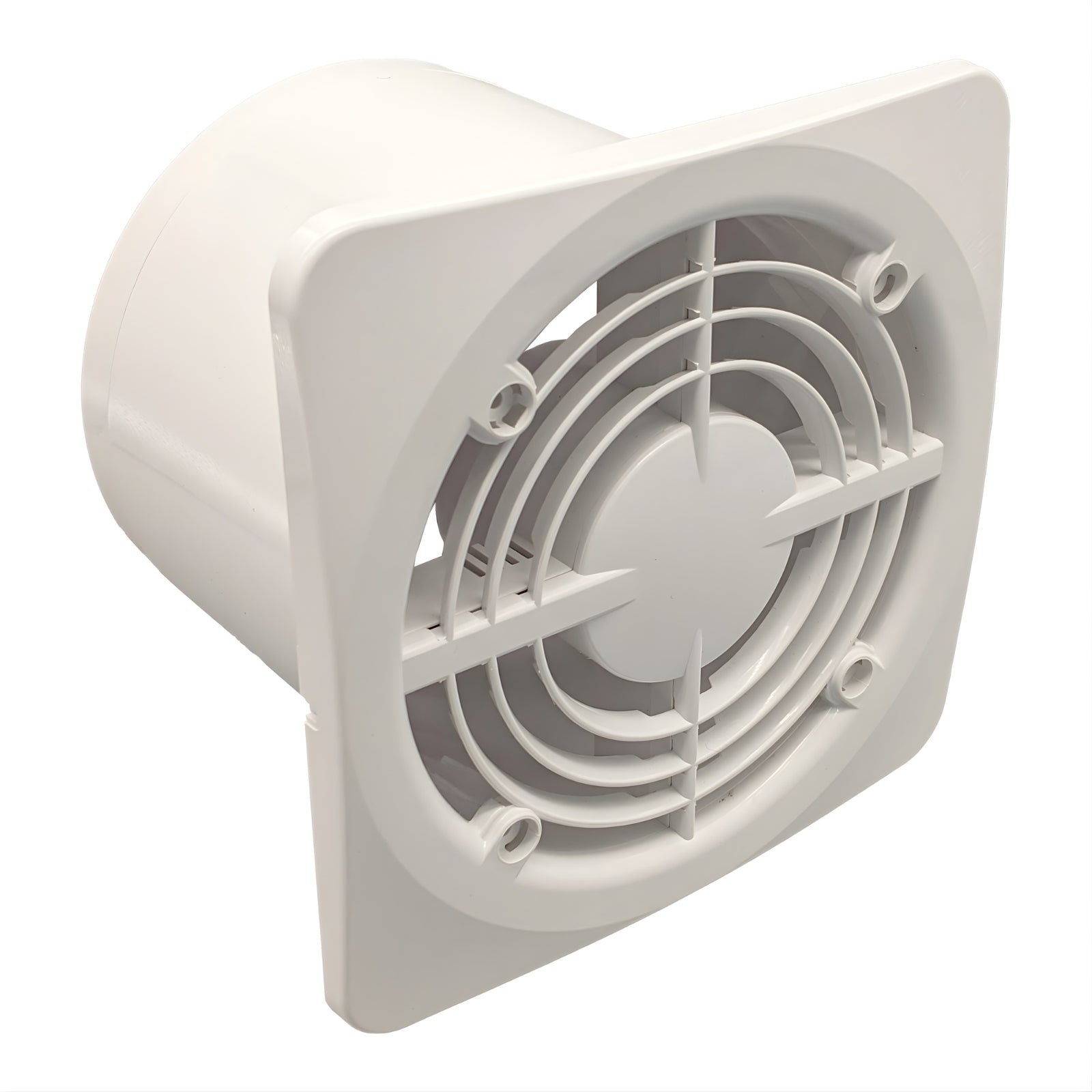 Front Fanco Dynamic 150mm Duct Square Exhaust Fan Matte Black W-EMVUDY13-MBL - The Blue Space