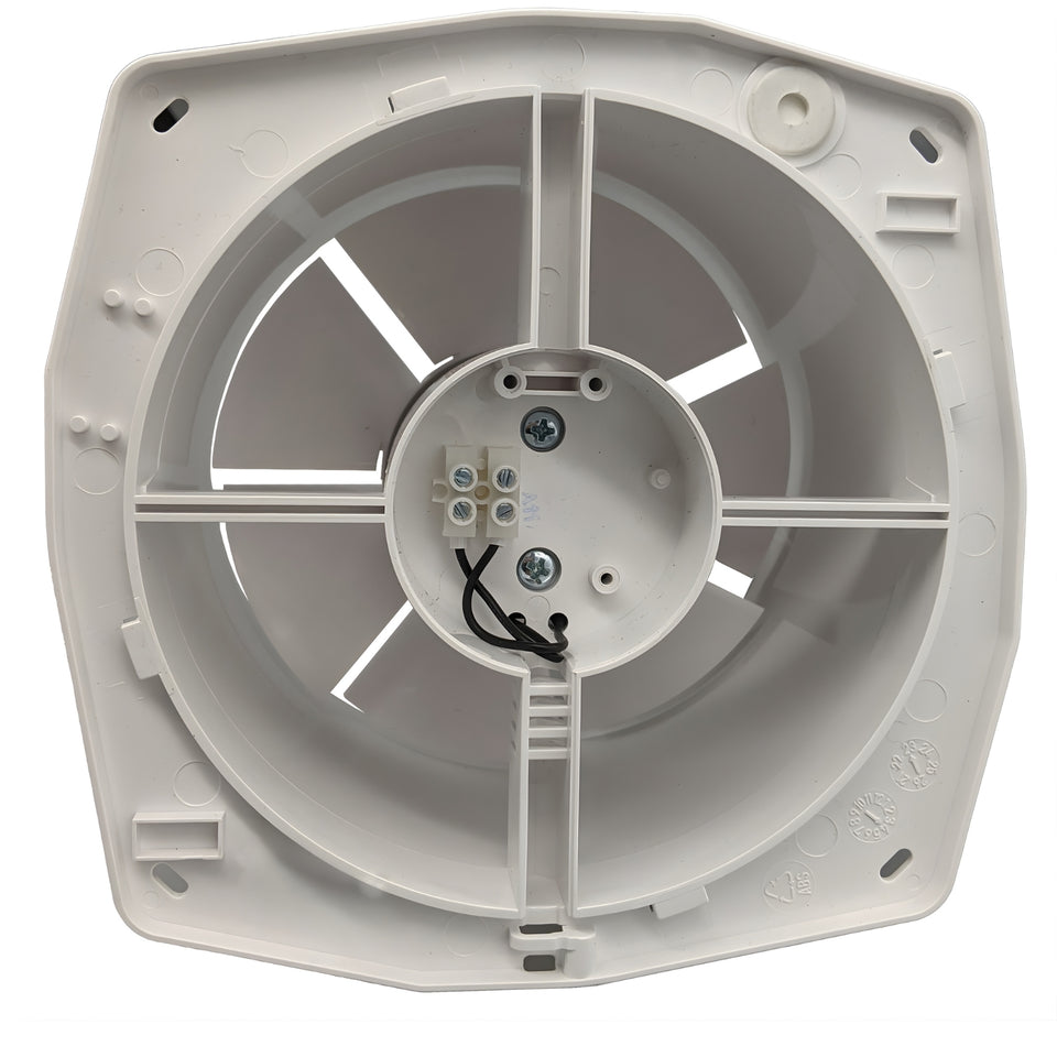 Fanco Dynamic Wall/Ceiling 150mm Duct Square Exhaust Fan Matte White