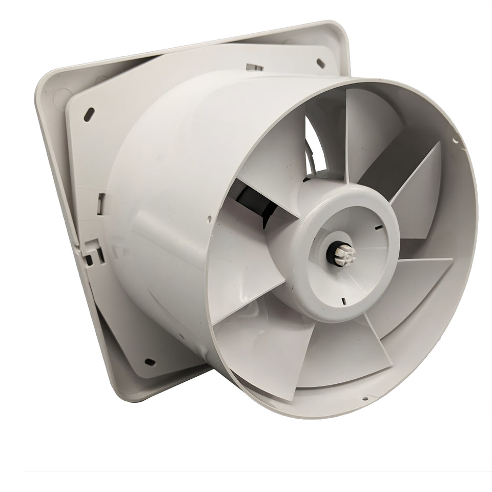 Fanco Dynamic Wall/Ceiling 150mm Duct Square Exhaust Fan Matte White