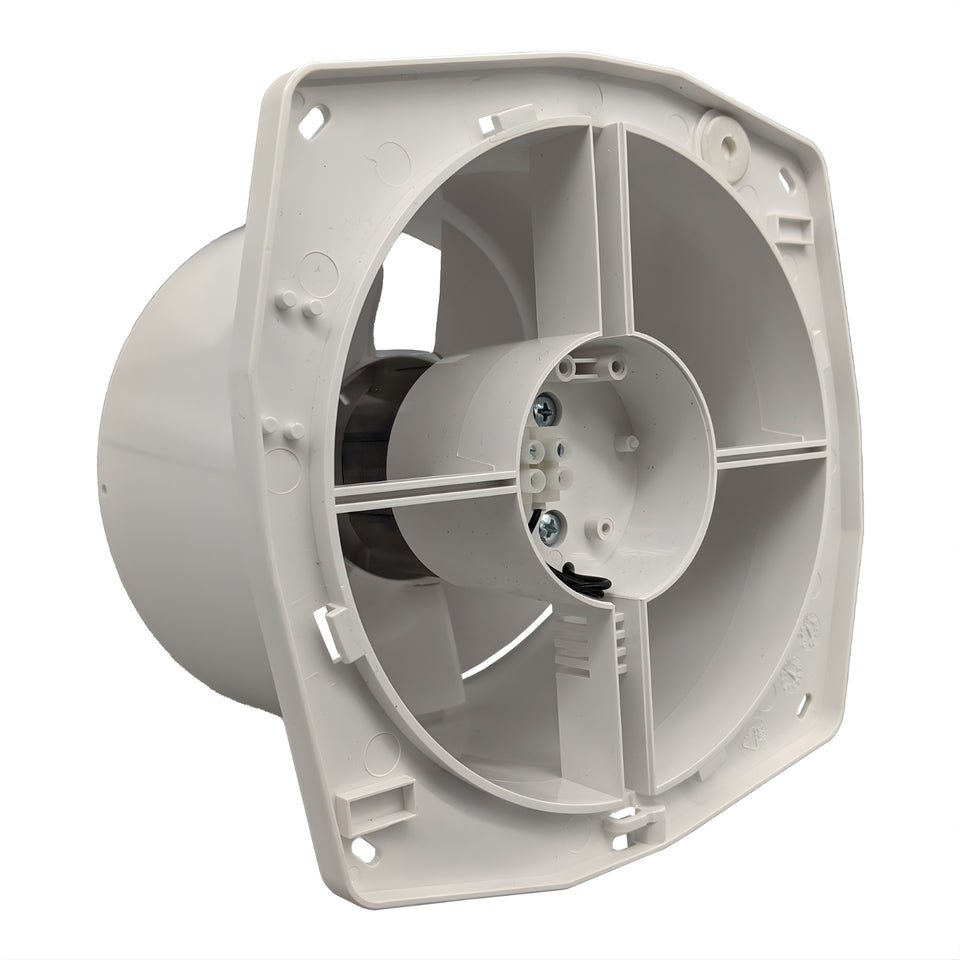 Fanco Dynamic Wall/Ceiling 150mm Duct Square Exhaust Fan Matte White