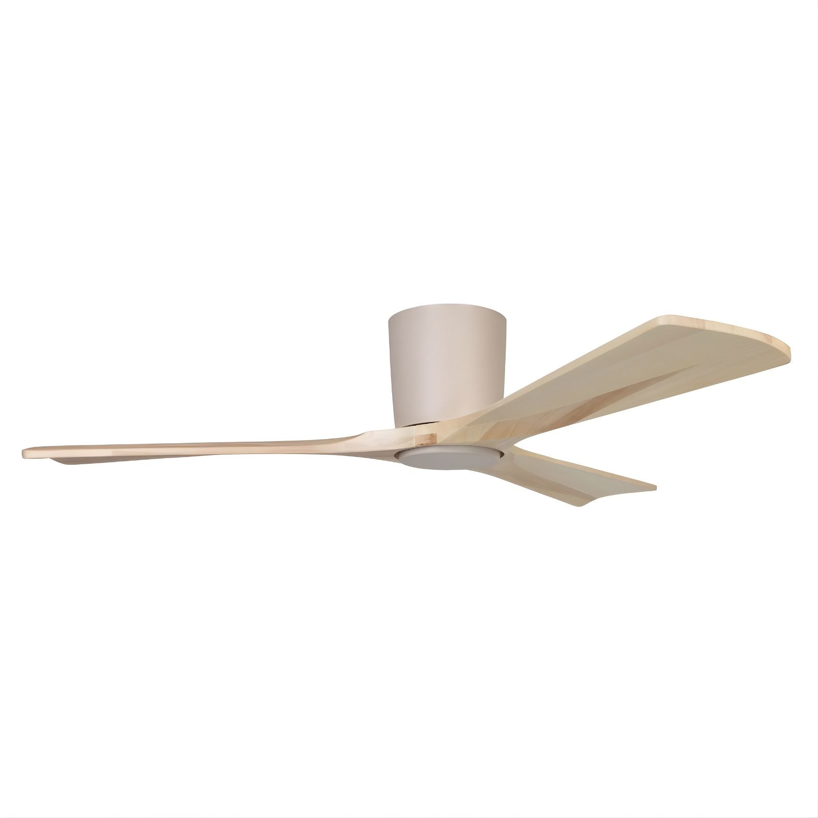 Fanco EarthFirst Gaia 48" (122cm) DC Ceiling Fan with Base Cap- Ecru and Natural Timber F2201/619A - The Blue Space