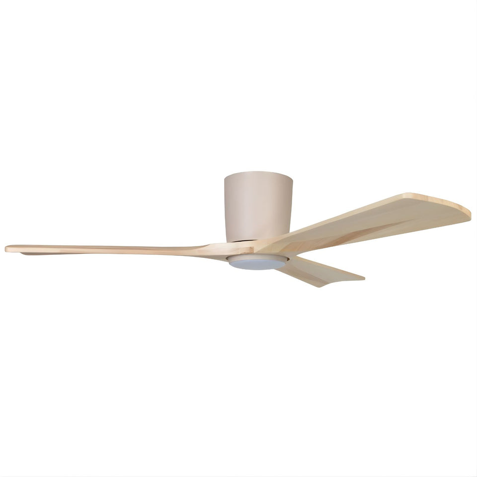Fanco EarthFirst Gaia 48" (122cm) DC Ceiling Fan with LED Light - Ecru and Natural Timber