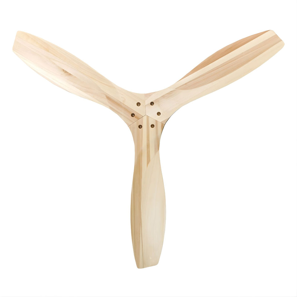 Fanco EarthFirst Wynd 52'' (132cm) DC Ceiling Fan - Ecru and Natural Timber Blades
