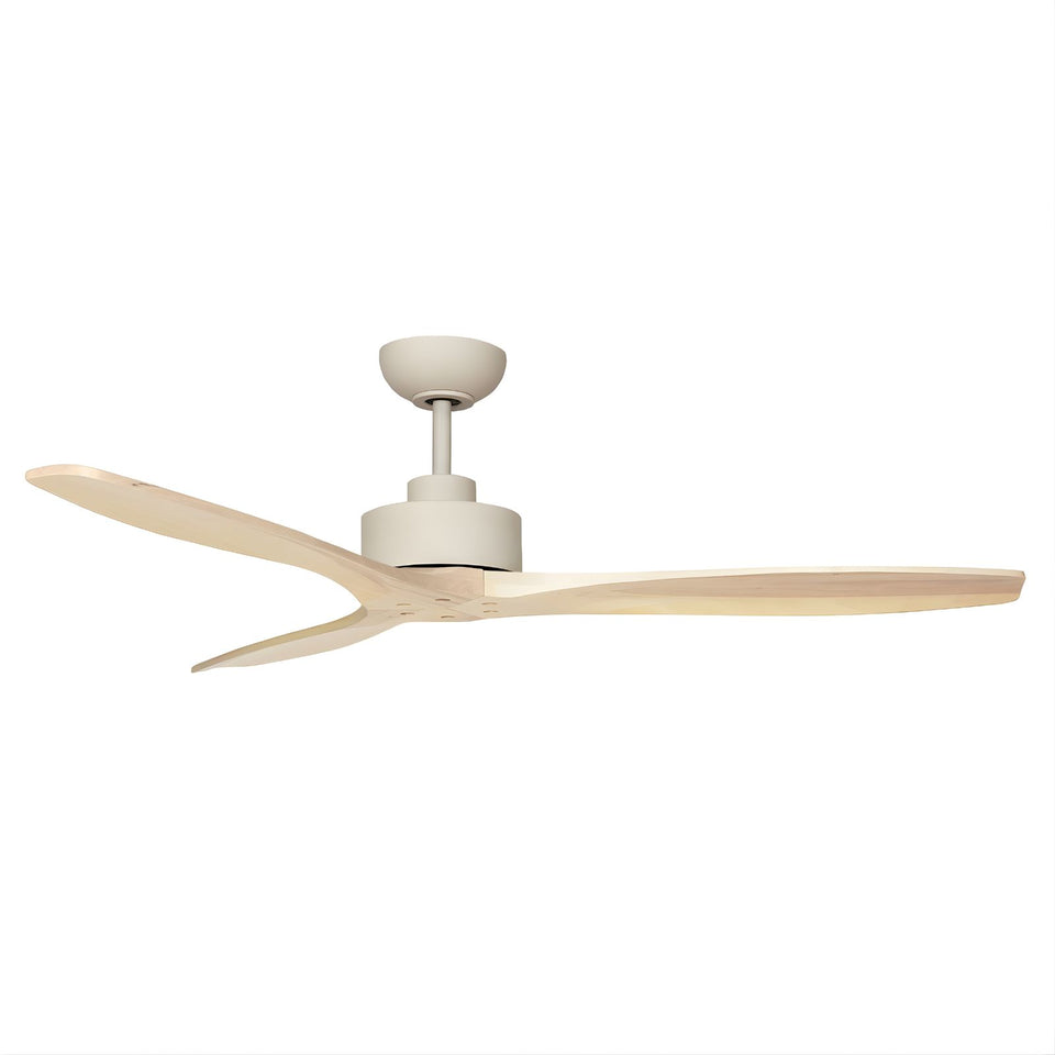 Fanco EarthFirst Wynd 52'' (132cm) DC Ceiling Fan - Ecru and Natural Timber Blades