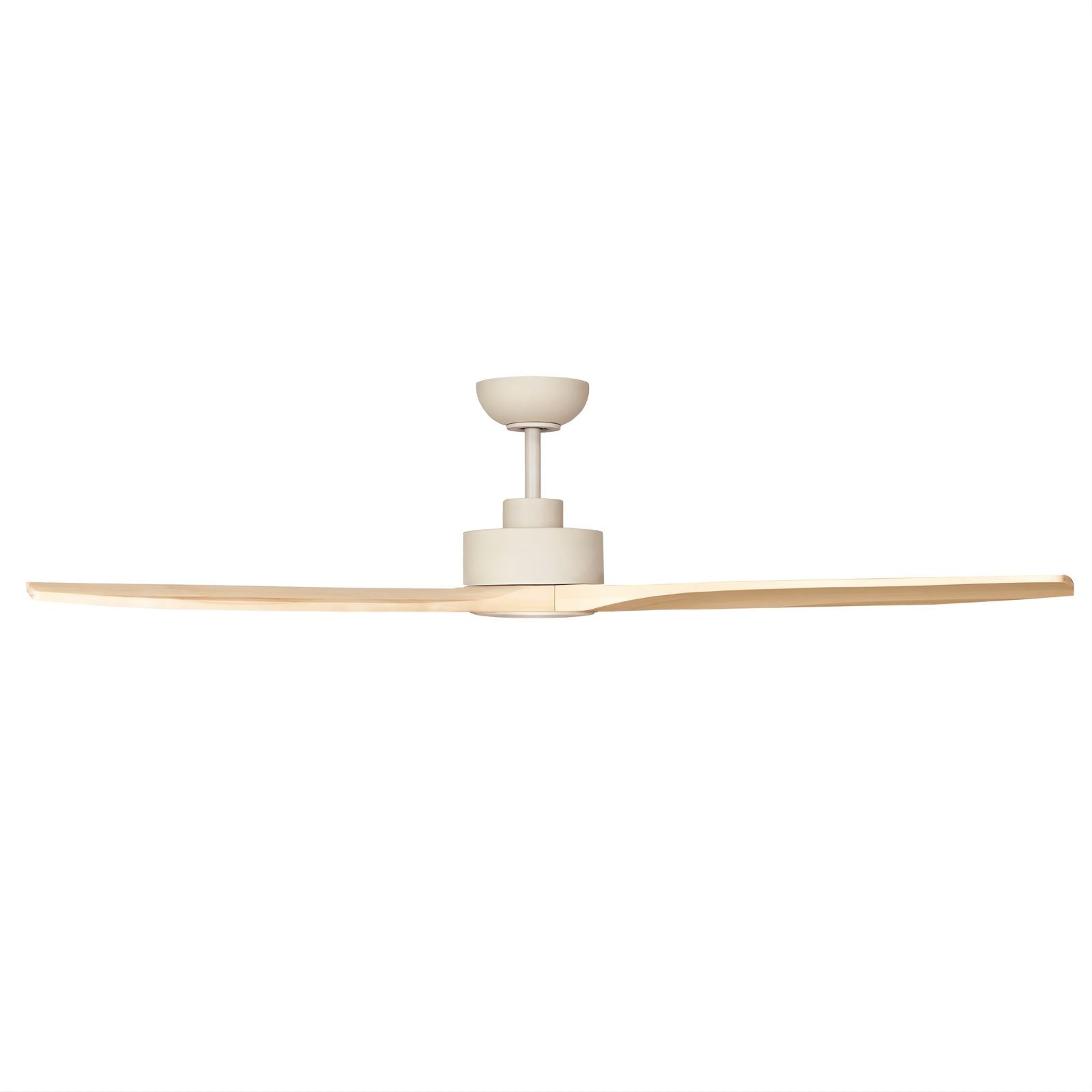 Side Fanco EarthFirst Wynd 52'' (132cm) DC Ceiling Fan with Base Cap - Ecru and Natural Timber F2311/619A - The Blue Space