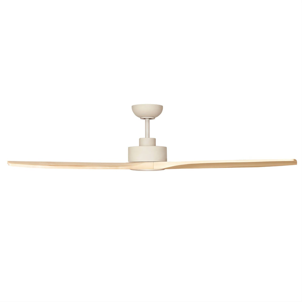 Fanco EarthFirst Wynd 52'' (132cm) DC Ceiling Fan with Base Cap - Ecru and Natural Timber