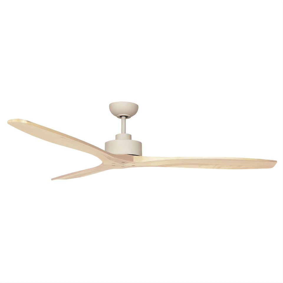 Fanco EarthFirst Wynd 60'' (152cm) DC Ceiling Fan - Ecru and Natural Timber