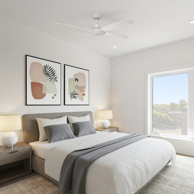 Lifestyle Fanco Eco Silent 48'' (122cm) DC Ceiling Fan - White F1100/101B - The Blue Space