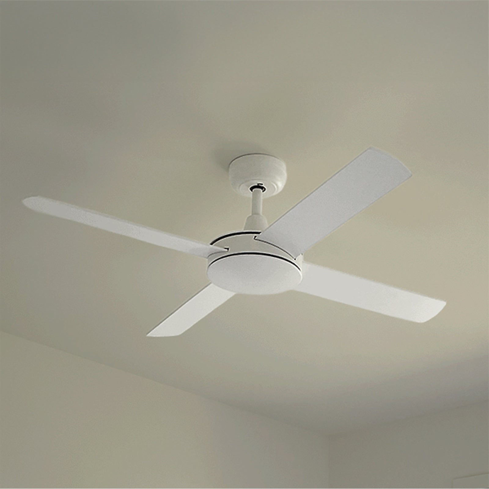 Ceiling Fanco Eco Silent 52'' (132cm) DC Ceiling Fan - White F1120/101B - The Blue Space